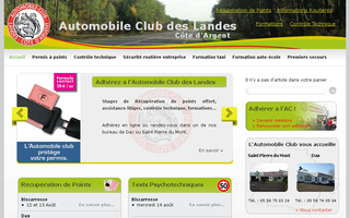 autoclub40.fr website preview