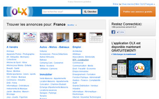 olx.fr website preview