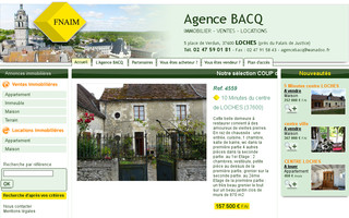 agencebacq.com website preview