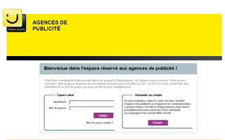 mandataires.pagesjaunes.fr website preview