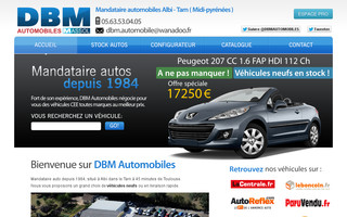 dbmautomobiles.fr website preview