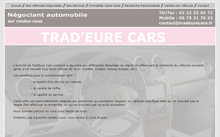 tradeurecars.com website preview