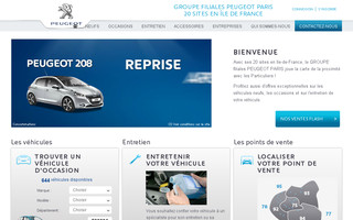 paris-peugeot.fr website preview