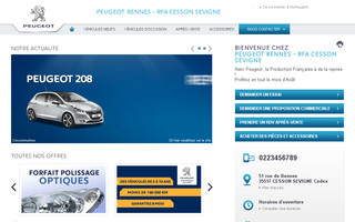 rfarennes.peugeot.fr website preview