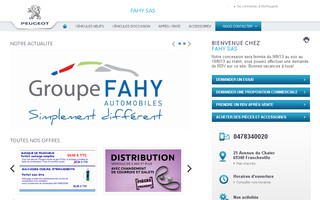 fahyfranch.peugeot.fr website preview