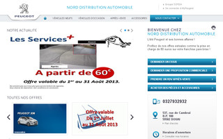 ndadouai.peugeot.fr website preview