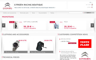 boutique.citroenracing.com website preview