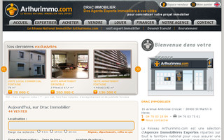 dracimmobilier-arthurimmo.com website preview
