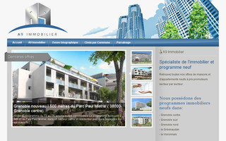 a9immobilier.fr website preview