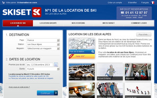 les-deux-alpes.skiset.com website preview