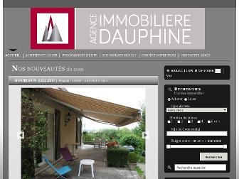immobilieredudauphine.fr website preview