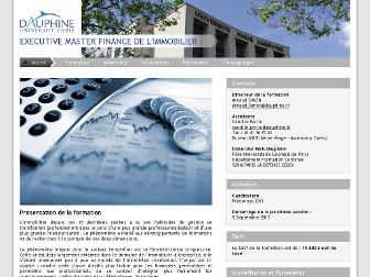 finance-immobilier.dauphine.fr website preview