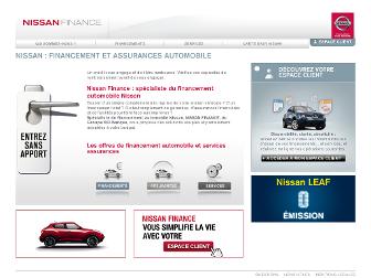 nissanfinance.fr website preview
