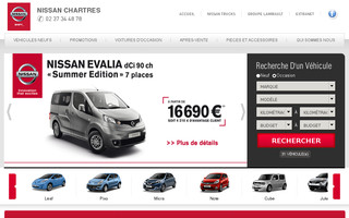 nissan-chartres.fr website preview