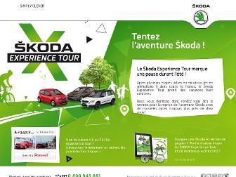 skodaexperiencetour.fr website preview
