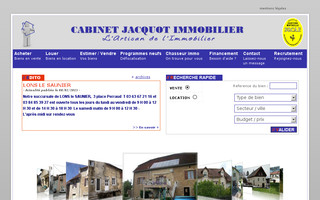 cabinetjacquotimmobilier.com website preview