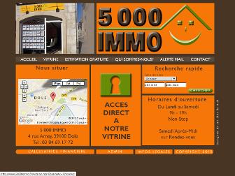 5000immo.fr website preview