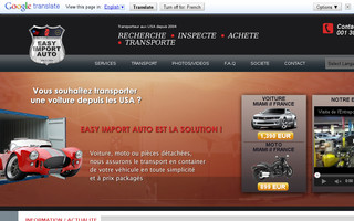 easyimportauto.com website preview