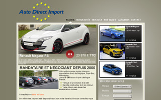auto-direct-import.fr website preview