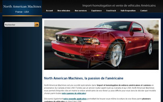 northamericanmachines.fr website preview