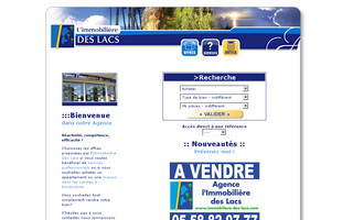 immobiliere-des-lacs.com website preview