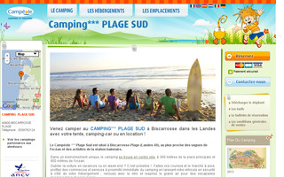 landes-camping.net website preview