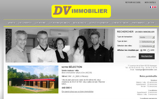 dvimmobilier.com website preview