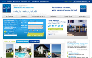 laforet-immobilier-capbreton.com website preview