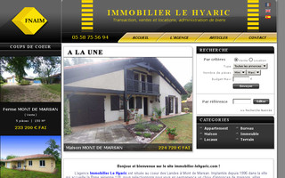 immobilier-lehyaric.com website preview