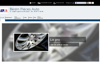 bearn-pieces-auto-lescar.fr website preview