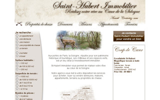 sainthubertimmobilier.fr website preview