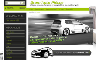 dromautopieces.fr website preview