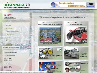 depannage70.fr website preview