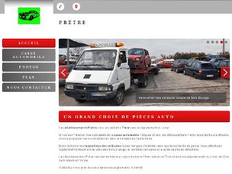 casse-auto-pretre.fr website preview