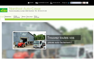 nanthiat-auto-casse.fr website preview