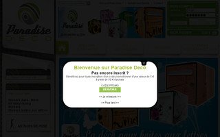 paradisedeco.fr website preview