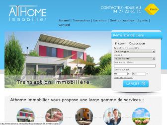 athome-immobilier.fr website preview