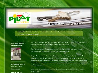 pilat-immobilier.fr website preview
