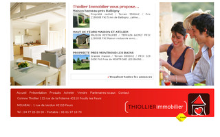 immobilier-thiollier.fr website preview