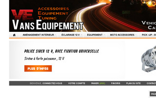 vansequipement.com website preview