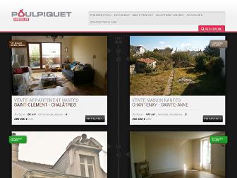 poulpiquet-immobilier.fr website preview