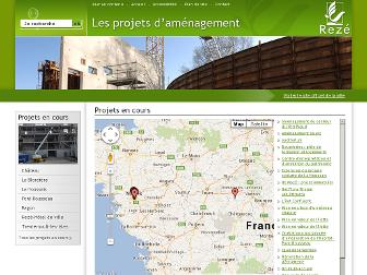 projetsamenagement.reze.fr website preview