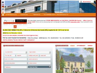 patricejaret-immobilier.com website preview