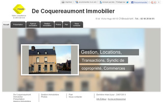 de-coquereaumont-immobilier.fr website preview