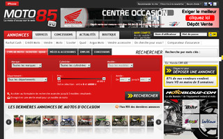 moto85.com website preview