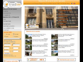 tradim-immobilier.com website preview