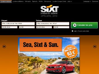 sixt.fr website preview