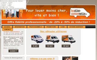 location-camionnette.fr website preview