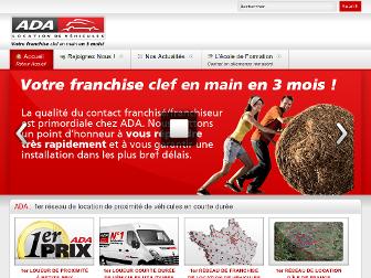 franchise.ada.fr website preview