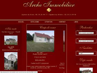 arche-immobilier-gien.com website preview
